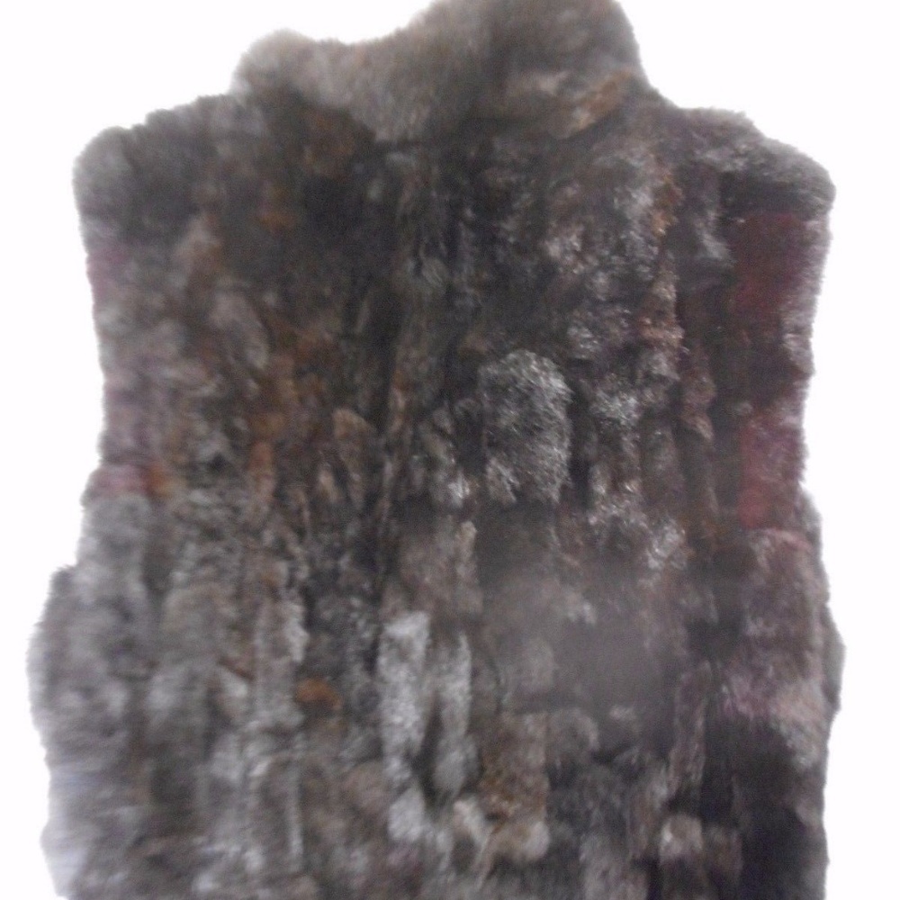 Andrew Marc New Zealand Opossum Black fur vest - Picture 2 of 7
